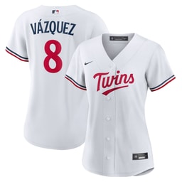 Women's Baseball team Christian V?zquez White Home Jersey