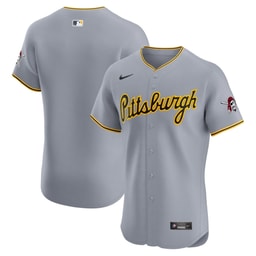 Men's Baseball team Gray Road Vapor Premier Elite Patch Jersey