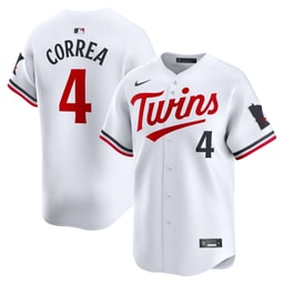 Youth Baseball team Carlos Correa White Home Limited Player Jersey