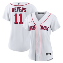 Rafael Devers 11 Baseball team Home Player Women's Jersey - White