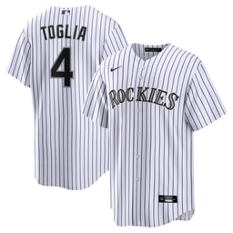 Men's Baseball team Michael Toglia Home Jersey, White