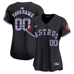 Baseball team Mexico Custom Women's Jersey - Black