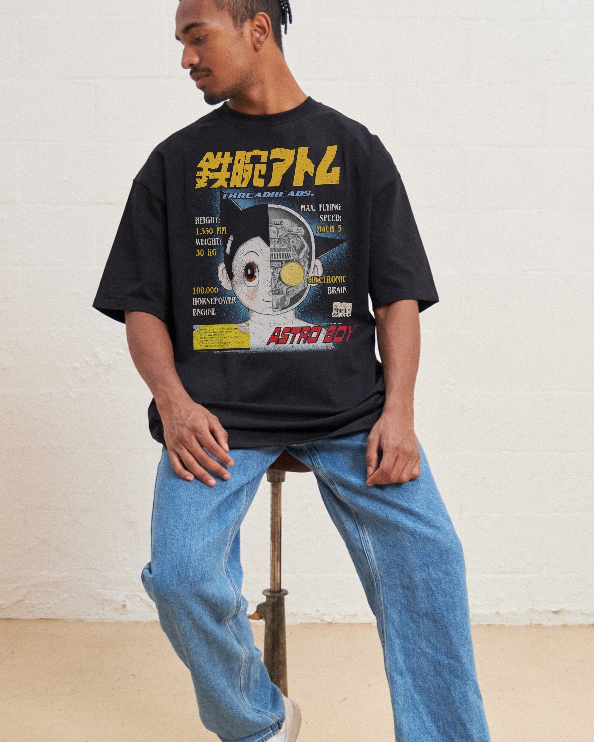 Astro Boy Magazine Oversized Graphic T-Shirt - Unisex 100% Combed Cotton