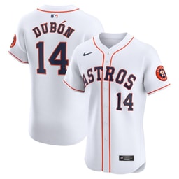 Mauricio Dubon 14 Baseball team Home Elite Player Men's Jersey - White