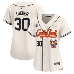 Kyle Tucker 30 Baseball team Cactus Jack Patch Women's Jersey - Cream