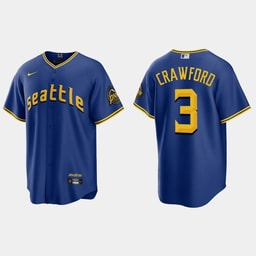 J.P. Crawford 3 Baseball team 2023 City Connect Game Jersey - Royal
