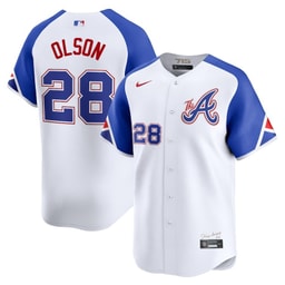 Matt Olson 28 Baseball team City Connect Limited Men's Jersey - White