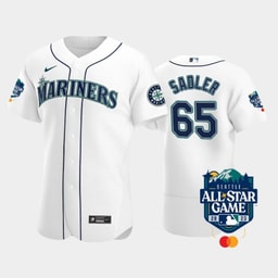 2023 All-Star Game Baseball team 65 Casey Sadler White Jersey
