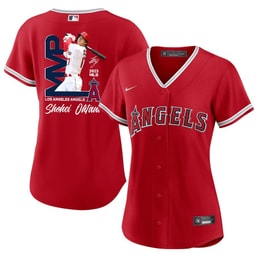 Baseball player 17 Baseball team Signed MVP 2023 Alternate Player Women's Jersey - Red