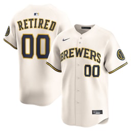 Men's Baseball team Cream Home Limited Pick-A-Player Retired Roster Jersey