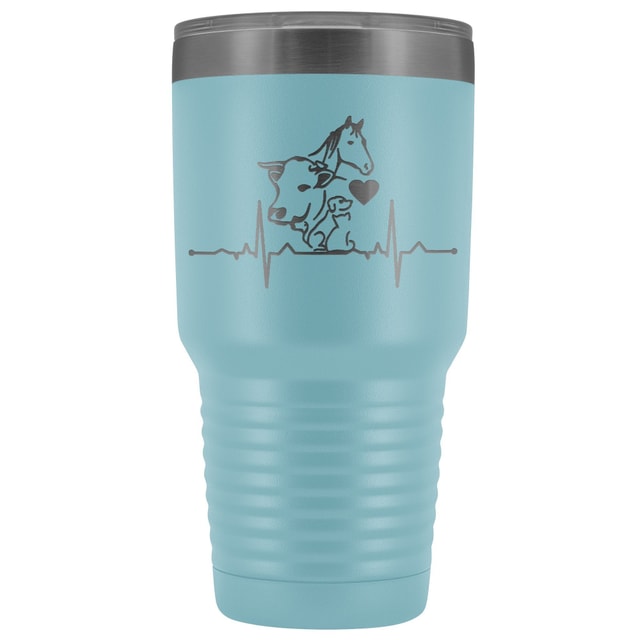 Animals Heartbeat 30oz Vacuum Tumbler