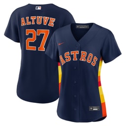 Women's Baseball team Jose Altuve Navy Alternate Player Jersey