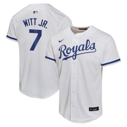 Bobby Witt Jr. 7 Baseball team Home Game Player Youth Jersey - White