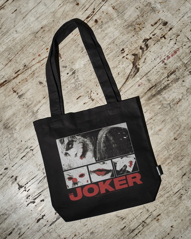 The Joker Grid Tote Bag - Official Collab 100% Cotton Canvas
