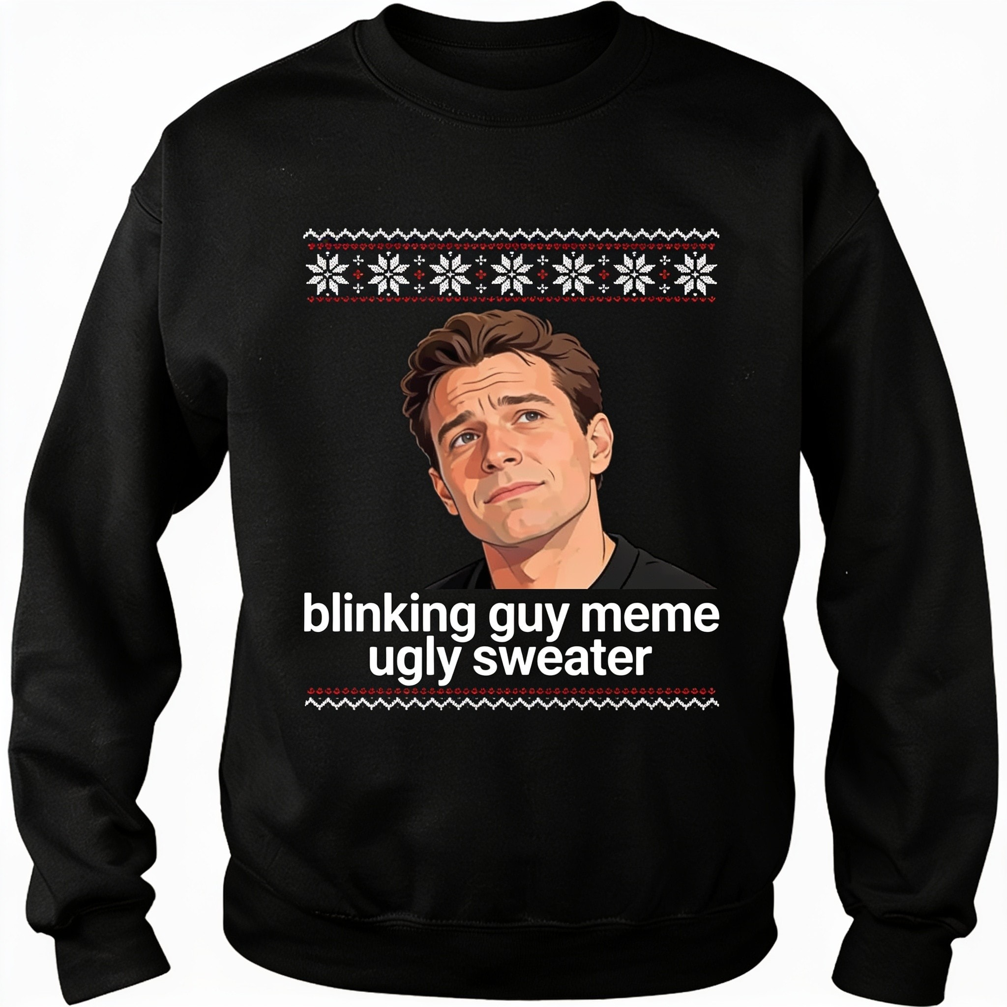 Blinking Guy Meme Ugly Sweater