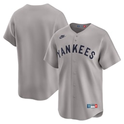 Men's Baseball team Gray Throwback Cooperstown Collection Limited Jersey