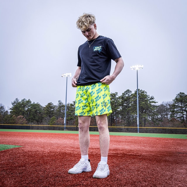 Rain Delay Shorts - Yellow/Blue