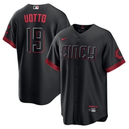 Joey Votto 19 Baseball team 2023 City Connect Men's Jersey - Black