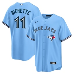 Men's Baseball team Bo Bichette Powder Blue Alternate Player Name Jersey
