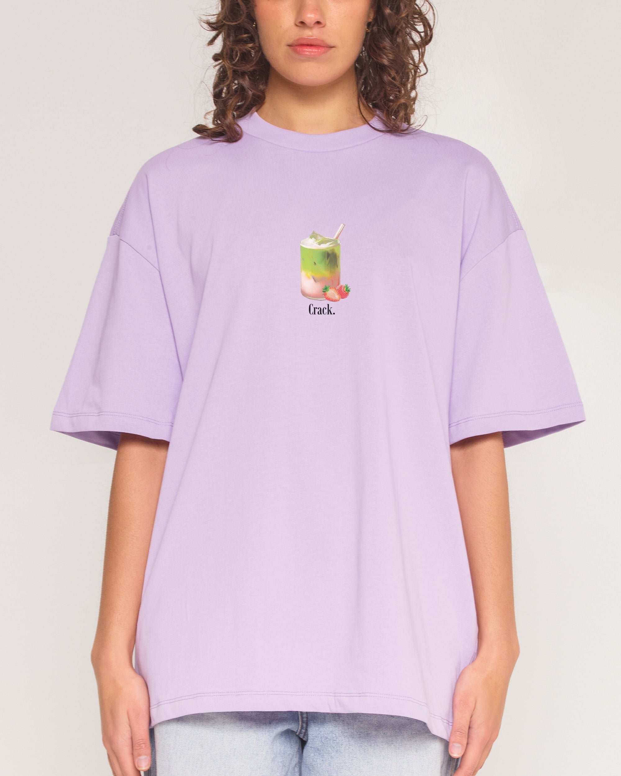 Matcha Crack Oversized Graphic Tee Unisex 100% Combed Cotton 275gsm