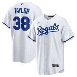 Men's Baseball team Josh Taylor White Home Player Jersey