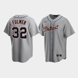 Men's Baseball team 32 Michael Fulmer Gray Road Jersey