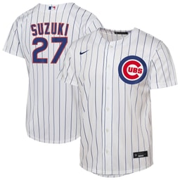 Youth Baseball team Seiya Suzuki White Home Player Jersey
