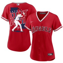 Baseball player 17 Baseball team Signed Map 2023 Alternate Player Women Jersey - Red
