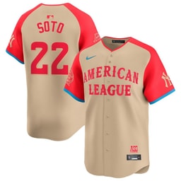 Juan Soto 22 American League 2024 All-Star Game Limited Player Men's Jersey - Cream