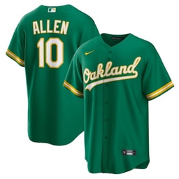 Nick Allen 10 Baseball team Alternate Men's Jersey - Kelly Green