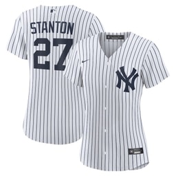 Giancarlo Stanton 27 Baseball team Home Women's Jersey - White