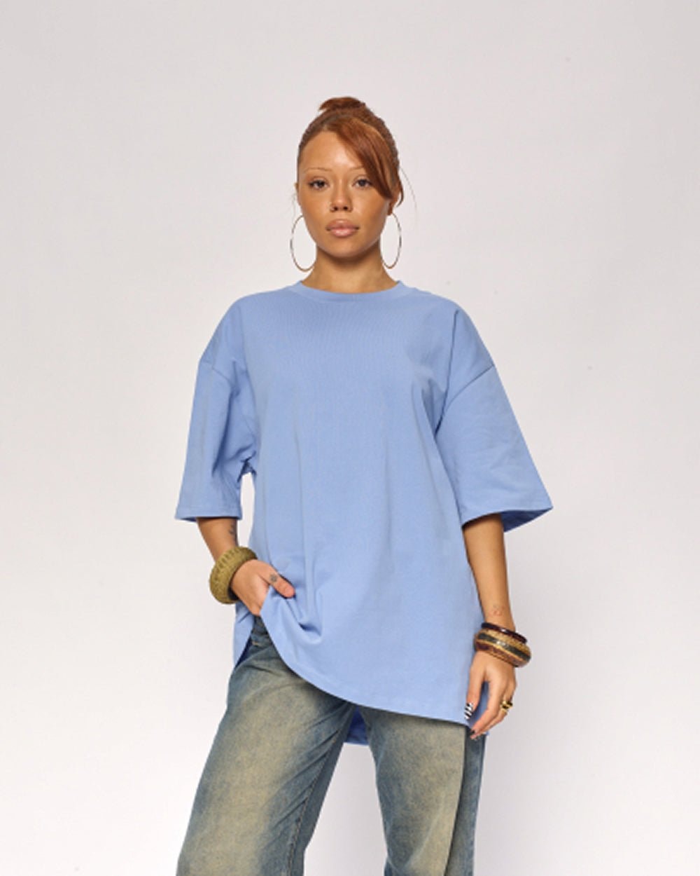 Oversized Unisex Tee - 90s Boxy Fit, Dropped Shoulders, 100% Combed Cotton 275 GSM