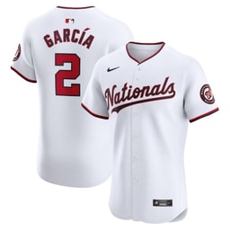 Luis Garcia 2 Baseball team Home Elite Player Men's Jersey - White