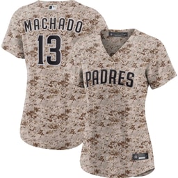 Women's Baseball team Manny Machado Camo USMC Alternate Player Jersey