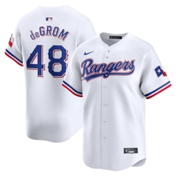 Men's Baseball team Jacob deGrom White Home Limited Player Jersey