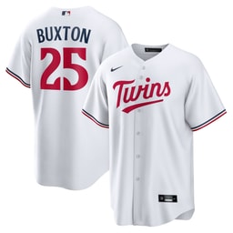 Men's Baseball team Byron Buxton White Home Jersey