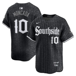 Yo?n Moncada 10 Baseball team City Connect Retired Men Jersey - Black