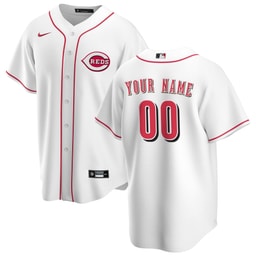 Men's Baseball team Home Custom Jersey, White