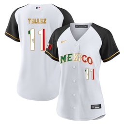 Rowdy Tellez 11 Mexico 2023 Flag Alternate Baseball Jersey