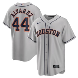 Men's Baseball team Yordan ?lvarez Gray Road Player Jersey