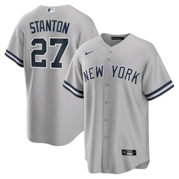 Giancarlo Stanton 27 Baseball team Road Jersey - Gray