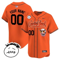 Baseball team Cactus Jack Patch V3 Custom Men's Jersey - Orange