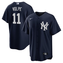 Men's Baseball team Anthony Volpe Navy Big & Tall Alternate Player Jersey