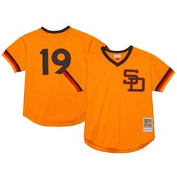 Men's Baseball team Tony Gwynn Apparel brand Gold 1982 Cooperstown Collection Mesh Batting Practice Jersey