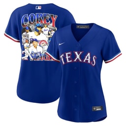 Corey Seager 5 Baseball team Journey 2023 Alternate Player Women's Jersey - Royal