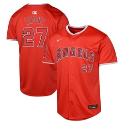 Mike Trout 27 Baseball team Alternate Limited Youth Jersey - Red