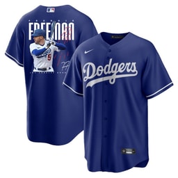 Freddie Freeman 5 Baseball team Signed Logo 2023 Alternate Men's Player Jersey - Royal