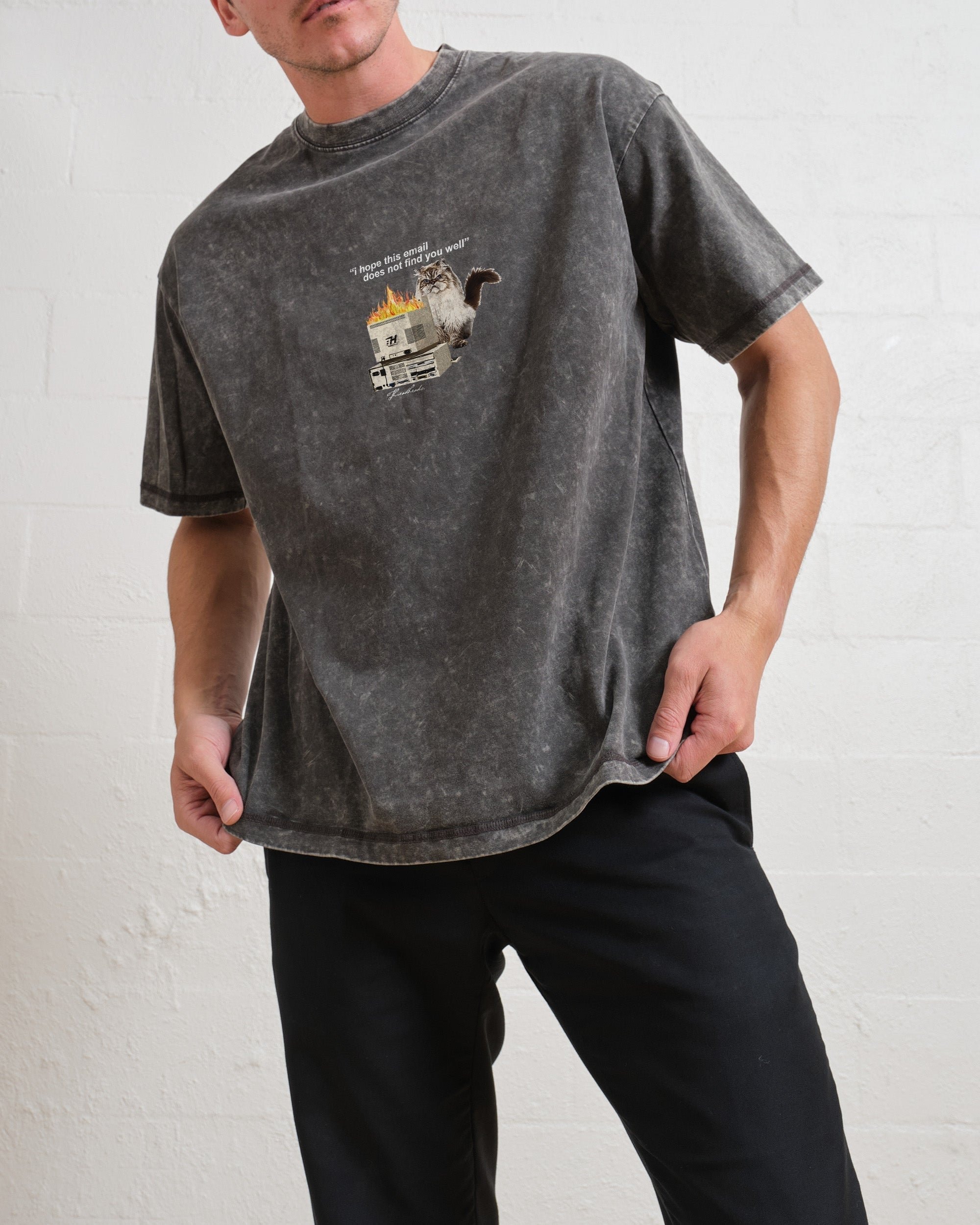 I Hope This Email Oversized Graphic Tee - Unisex 90s Boxy Fit 100% Combed Cotton