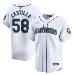 Luis Castillo 58 Baseball team Home Limited Player Men's Jersey - White