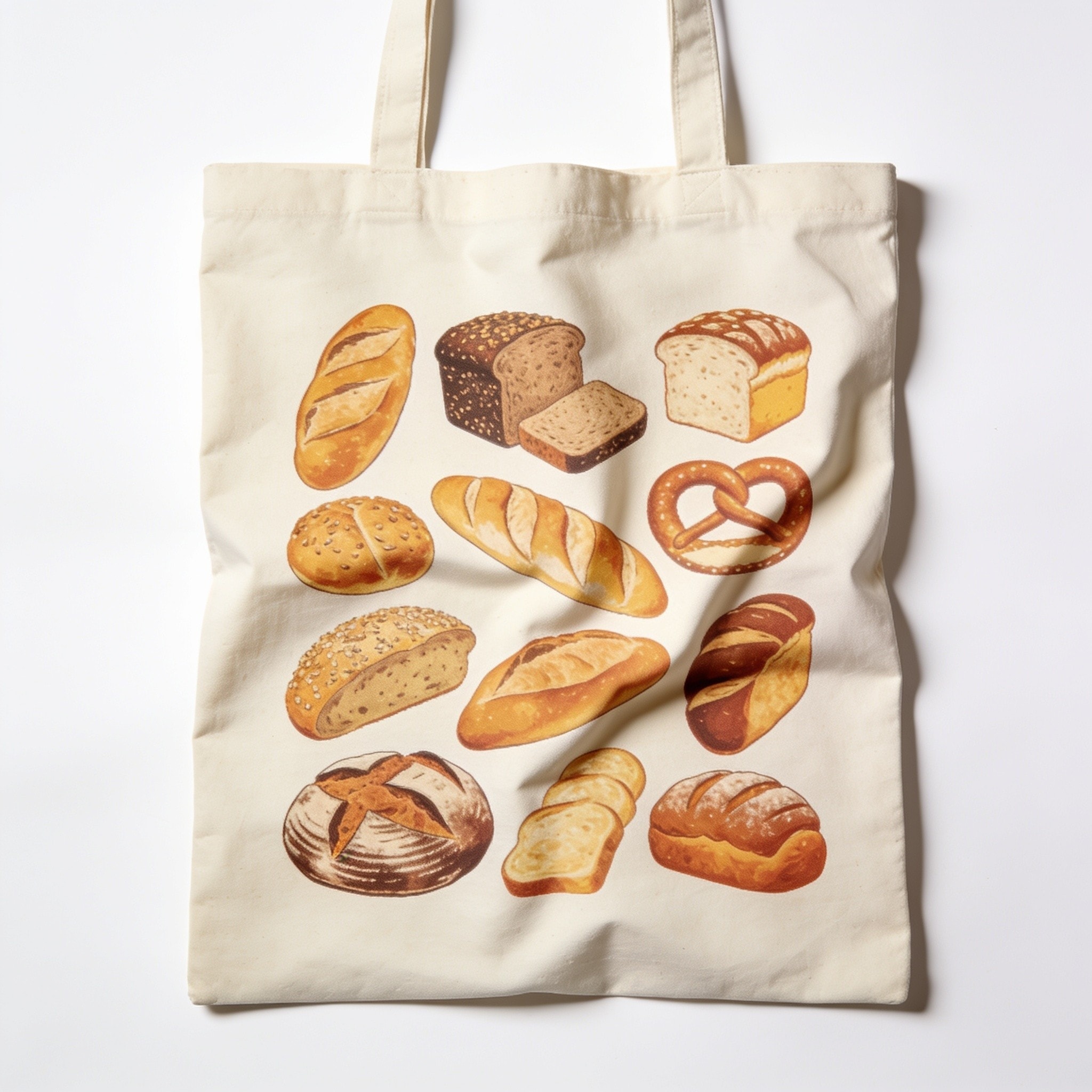 Breads of the World Tote Bag - Premium 100% Cotton Canvas